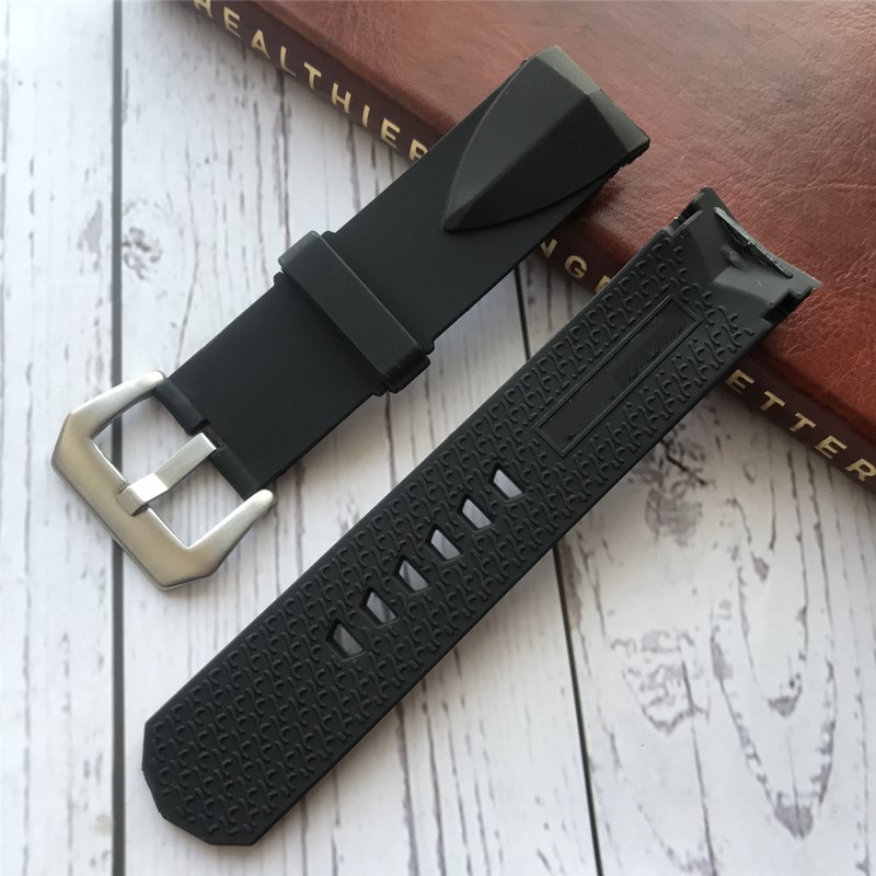 Accessoires de montre bracelet en caoutchouc etanc