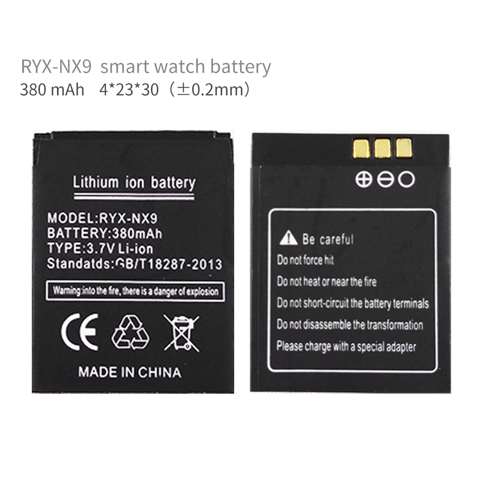 OCTelect RYX-NX9 batterij voor smart watch phone 380mAh batterij voor RYX-NX9