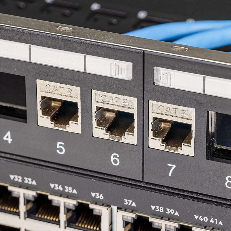 Keystone Module Jacks - 6 Piece CAT-8 Shielded Keystone Jack RJ45 Cat 8 Ethernet Module 40 Gbit With Metal Housing
