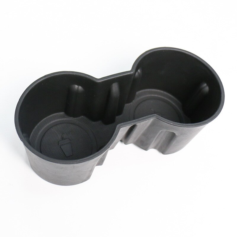 Car Water Cup Holder For Tesla Model 3 Model Y Accessories Silicone Skid Proof Water Proof Car Coasters Double Hole Holder: Default Title
