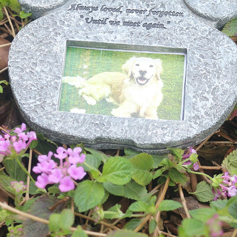 Kæledyr hund gravsten hund mindesmærke hund mindesmærke gravsten til haven baggård grav dekorationer markører