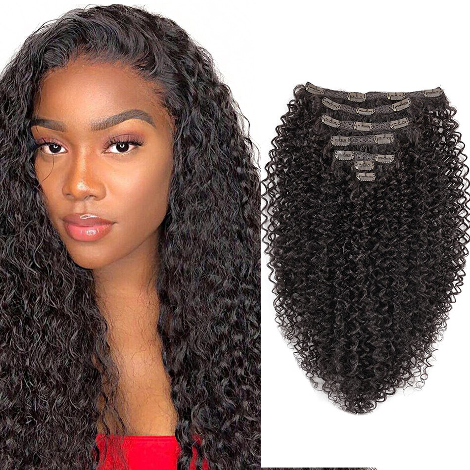 Deep Wave Synthetic Clip In Hair Extensions Double Weft 7 Pieces/Lot Full Head Brown Blonde For Women By BOOMING HAIR: IZA26inches 2