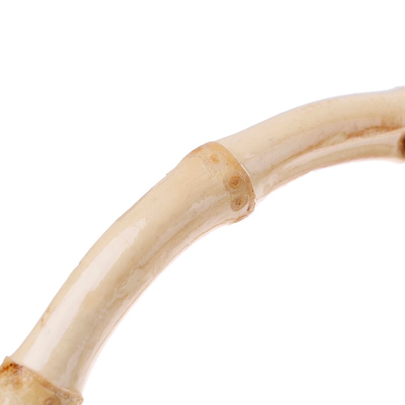 2 uds., producto en oferta, mango redondo de bolsa de bambú para bolso hecho a mano, accesorios de bolsas DIY, 2 tamaños,