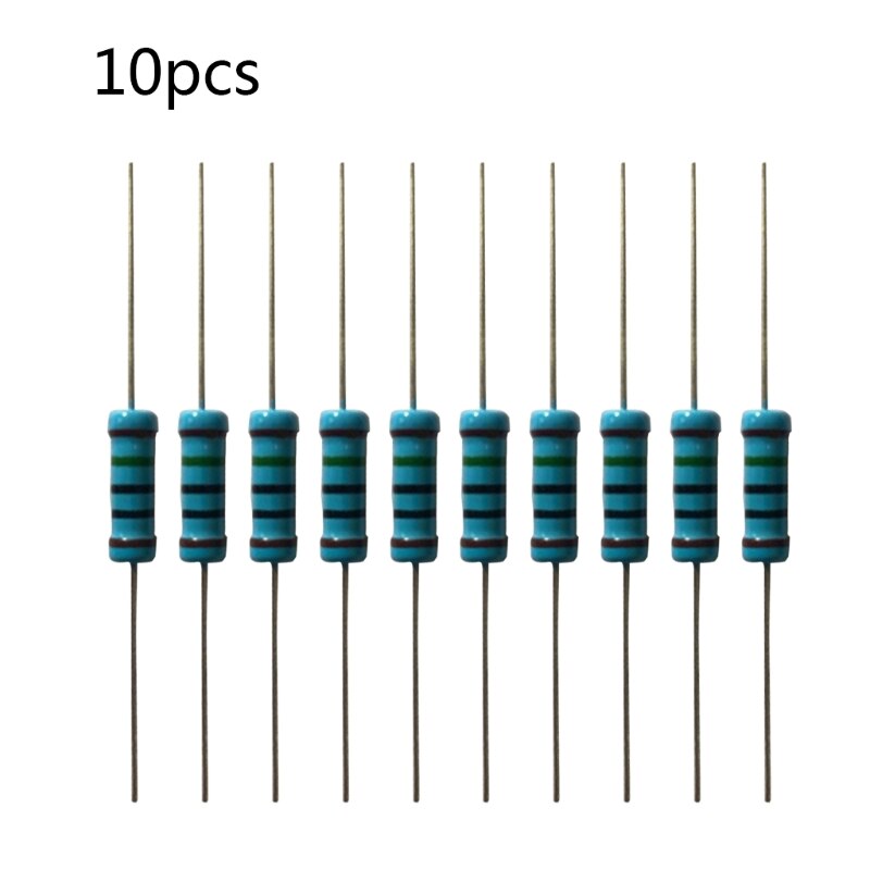 10 stuks 2w metaalfilmweerstanden kleurringweerstand 1r ~ 1m 150k u1je: Default Title
