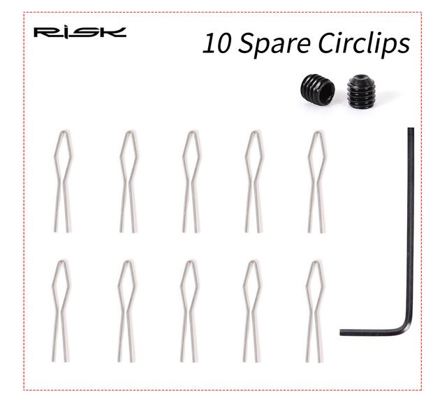 RISK Bike Spoke Nipple Insertion Tool Screwdriver Bicycle Spoke cap Removal Wrench MTB Road Bike Wheel spoke nipple Key: Spare Circlips