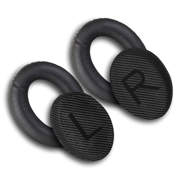 Vervanging Oorkussens Voor Bose QC35 Voor Quietcomfort 35 & 35 Ii Hoofdtelefoon Memory Foam Oorkussens Met crowbar: Black