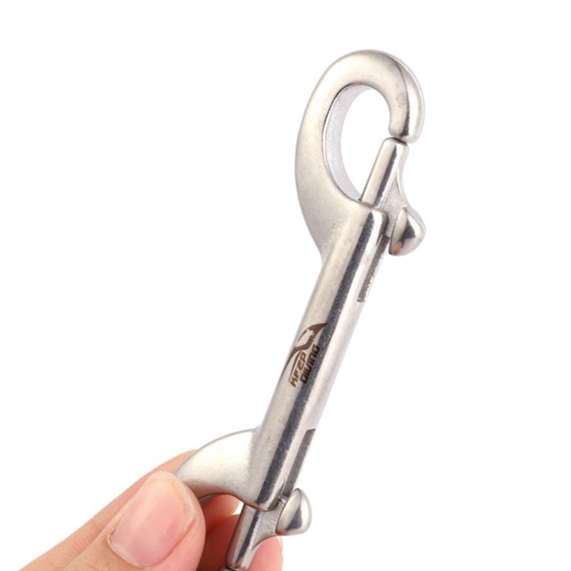 316 Stainless Steel Bolt Snap Hook Clip Diving single Hook 75/90/100mm BCD Tool & double hook 90/100/115mm Diving Pool Equipment