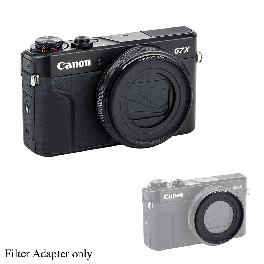 0.45X HD Super Wide Angle Lens with Macro and Adapter Ring Cap Keeper For Canon G5X G7X Mark III II G7XMK2 G7XMK3 Digital Camera