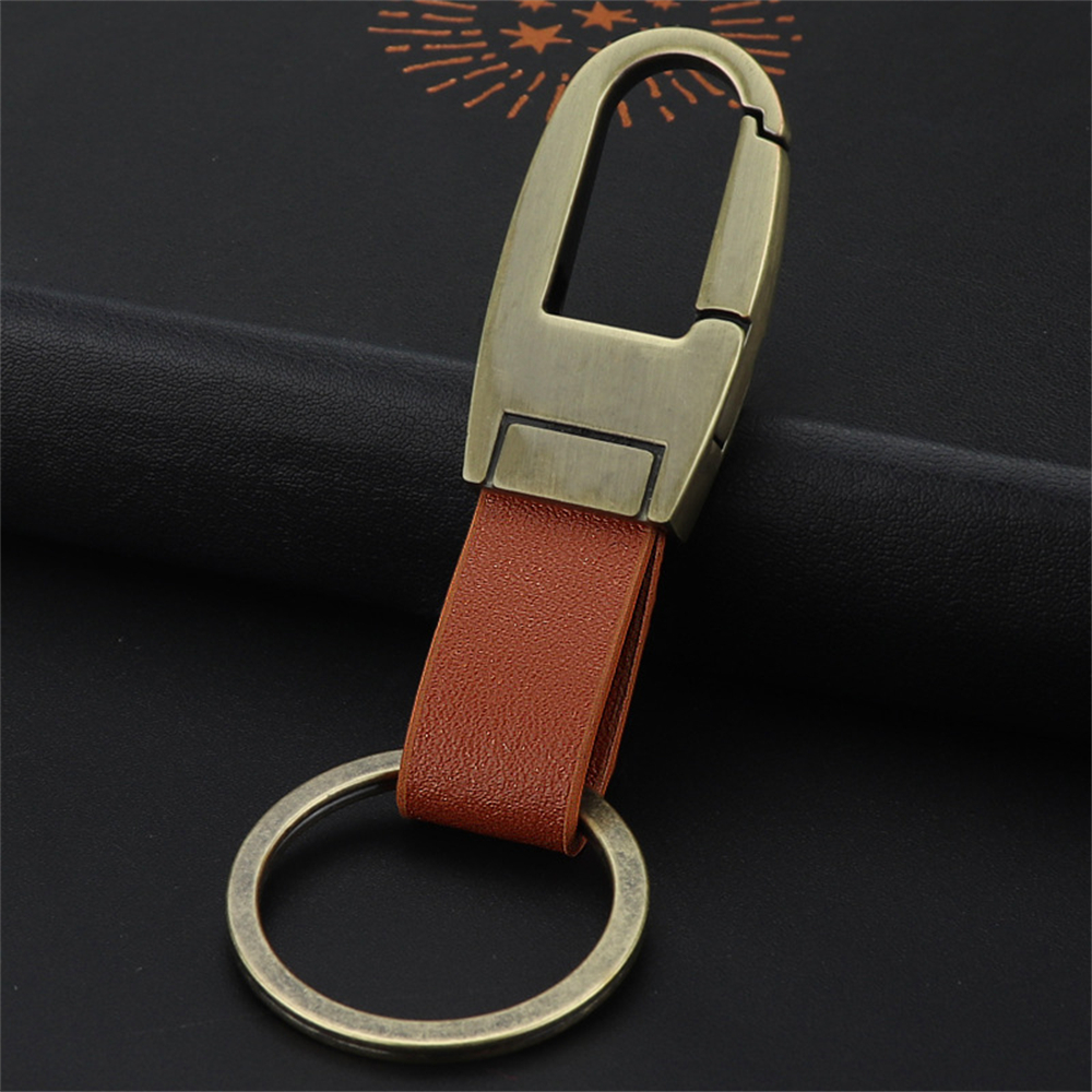 Mode Lederen Auto Sleutelhanger Mannen Metalen Taille Opknoping Sleutelhouder Beste Cadeau Sleutelhanger Accessoires: J
