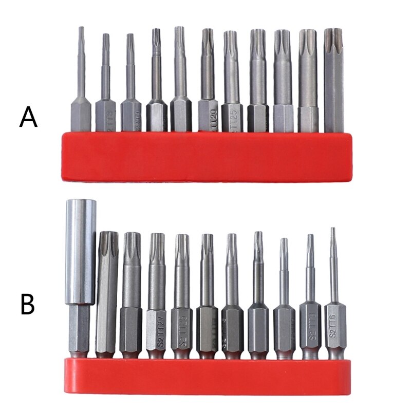 Multifunctionele Legering Staal Torx Schroevendraaier Set Zeshoekige Handvat Mini Magnetische Schroevendraaier Bits Kit Voor Elektrische Handboor