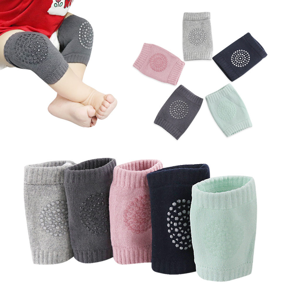 Arrived Baby Cotton Sock 5 Pairs Anti-slip Crawling Elbow Protector Baby Safety Cushion Knee Pad