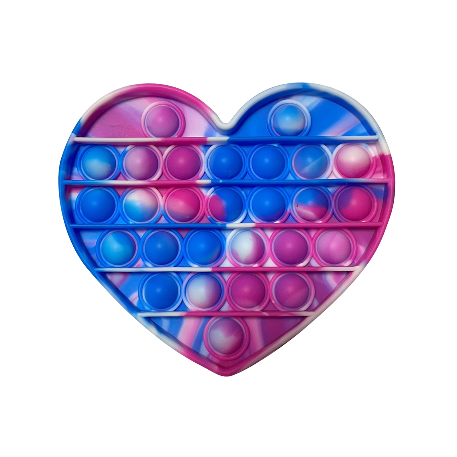 Love Heart Push Pops Bubble Sensory Toy Autism Needs Adult Child Funny Popit Anti-stress PopIt Fidget Stress Reliver Toys
