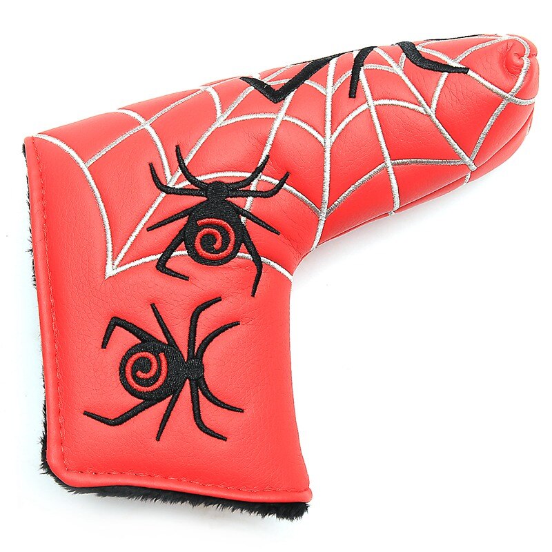 Spider Met Zilveren Web Putter Cover Headcover Voor Scotty Cameron Ping Odyssey Elke Blade Putter Hoofd Covers