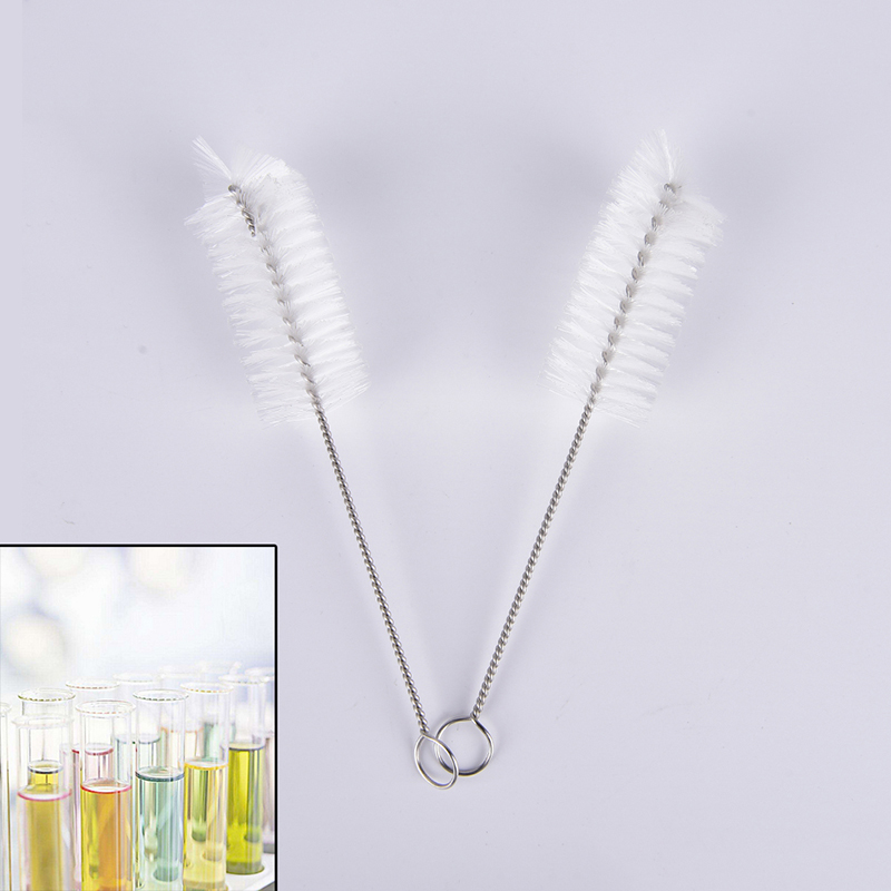 Bouteille de laboratoire de chimie, Tube à essai de paille, bouteilles de verre, brosses de nettoyage, fournitures de laboratoire, 2 pièces