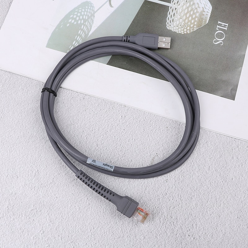 Cable USB para Cba-u01-S07ZAR, compatible con Symbol Ls1203, Ls2208, Ls4208, Ls3008, Ls4278, compatible con Motorola, escáner de código de barras símbolo