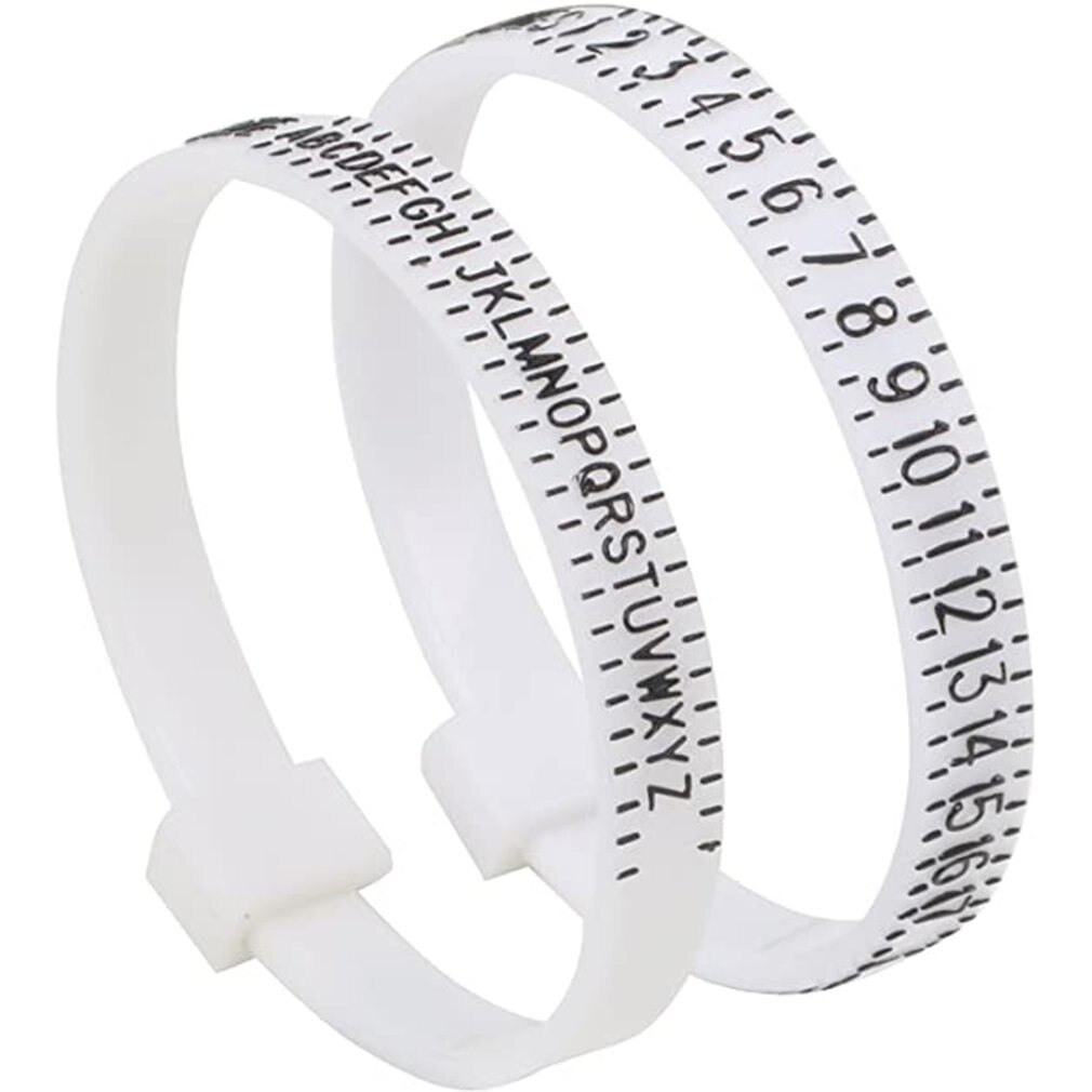 Size Ring Sizer Plastic Finger Sizing Measurement Belt Uk Ring Size Measurement Check Your Size Ring Sizer Measure Finger Size