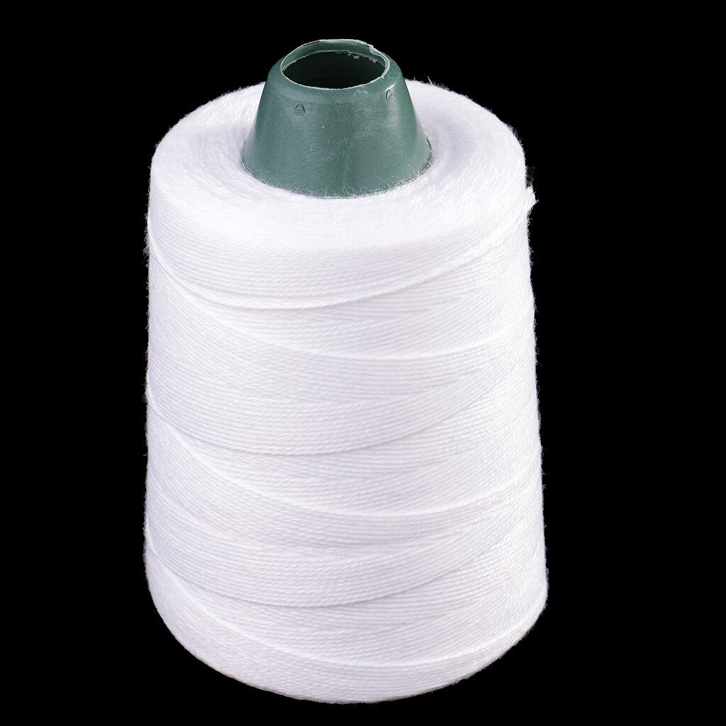 600 Yard 10S / 3 White Overlocking Sewing Machine Polyester Thread