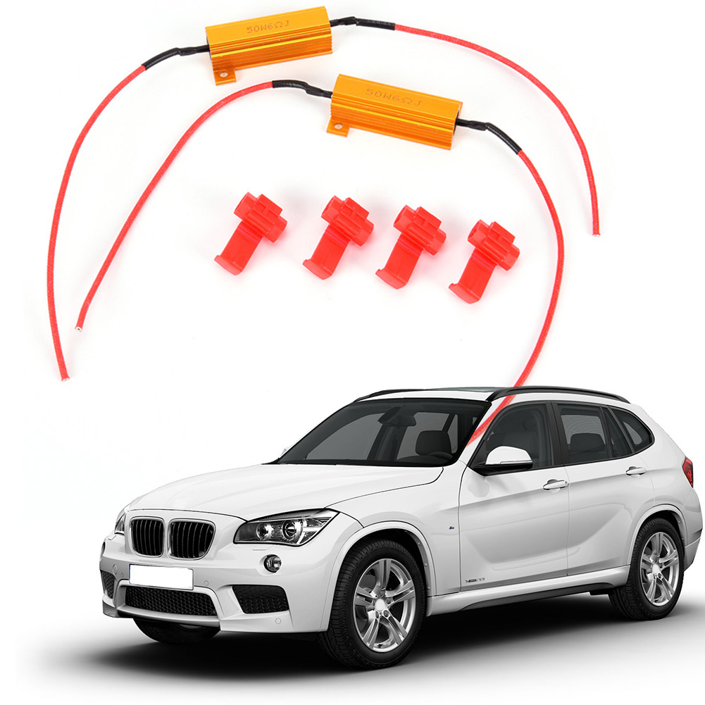 2Pcs Load Resistor Decoder Resistor Interior Car Accessories LED Car Light Resistance 50W 6ohm Load Resistors Automobile