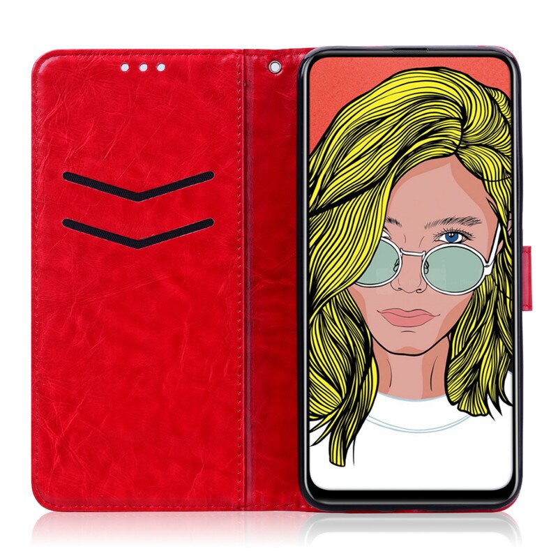 Coque portefeuille de luxe en cuir, étui à rabat STK-LX1 Silicone pour Huawei Honor 9X Premium Honor 9 X