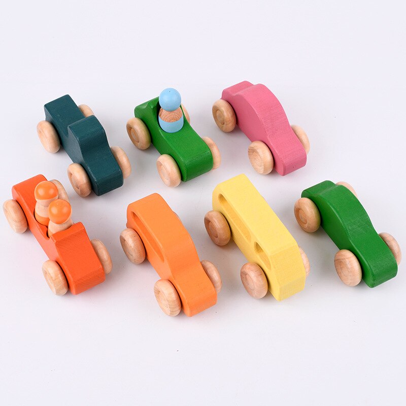 Bambini blocchi arcobaleno in legno foresta albero arcobaleno casa assemblaggio ad arco colore educazione precoce giocattoli e interazione figlio genitore: F