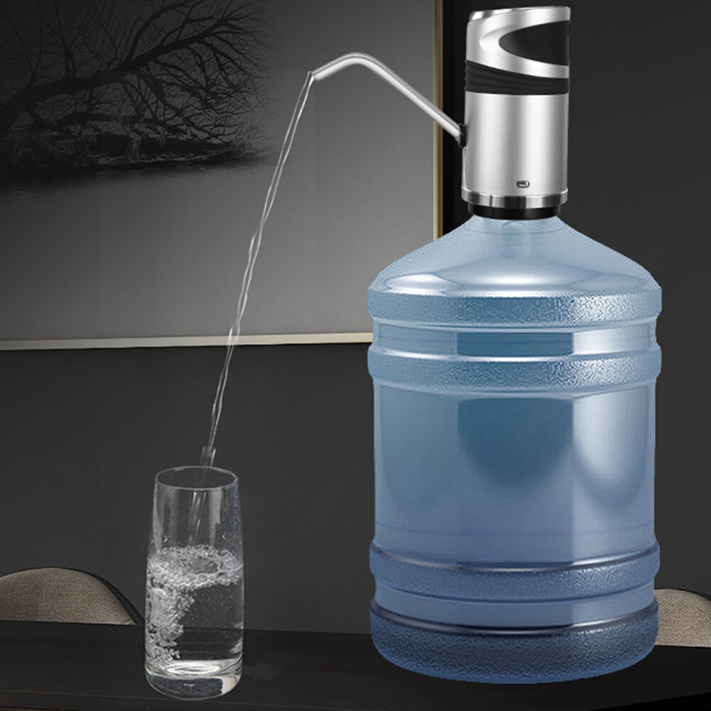 Pompe à bouteille d'eau intelligente USB Rechargeable sans fil automatique tactile distributeur d'eau commutateur de pompe électrique