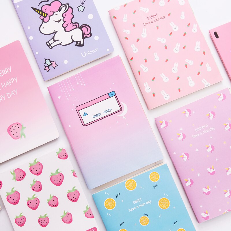 1pcs B5 Cute Stationery Cute Notebook Set Simple Small Fresh Girl Personality Diary Card School office Supplies