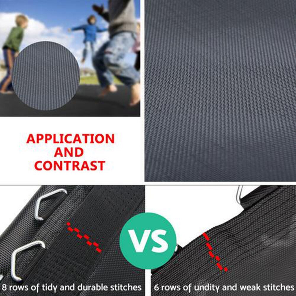 Children Trampoline Bounce Jumping Mat Round Mesh Elastic Mattress Oxford Weatherproof Trampoline Frame Replacement Mat 32-60 In