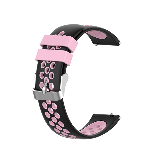 Silikone åndbar urrem til garmin vivoactive 4 4s smart ur armbånd 18mm 22mm armbånd udendørs sport correa: Farve d / 18mm vivoaktiv 4s