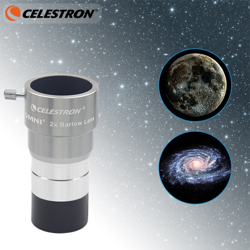 Celestron Omni 2x Oculair Barlow Oculair Professionele Telescoop Onderdelen 1.25 Inch 31.7Mm Astronomische Oculair