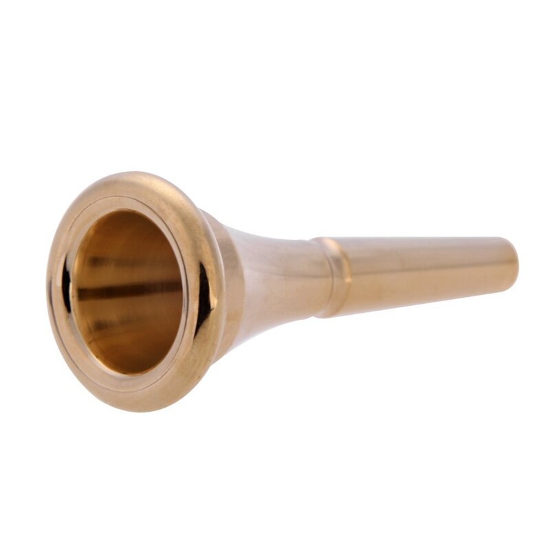 Französisch Horn Mundstück mit dauerhaft Stilvolle Kupfer Legierung Goldene