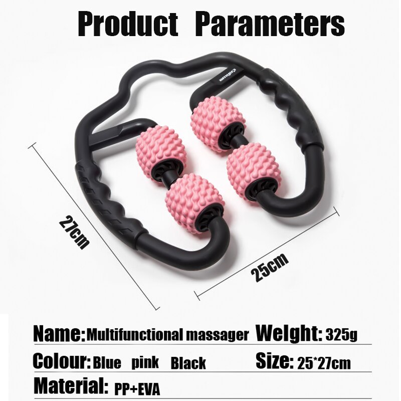 Spiked yoga massage stick akupunkt stick pilates muskel fysioterapi relief massage verktyg fitness utrustning yoga ben klämma