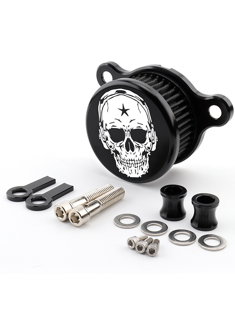 Système d'admission de filtre à Air de crâne de moto pour Harley Sportster XL883 XL1200 Iron 883 quarante-Eghit soixante-deux Nightster: Lavande