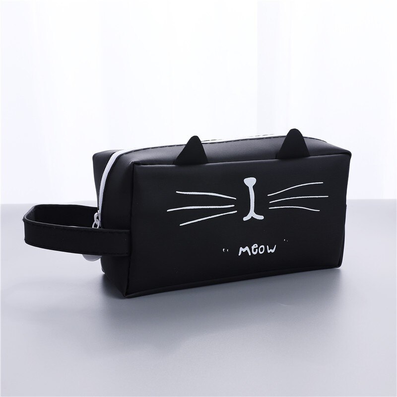 Estuches Kawaii de gran capacidad, bolsas de lápices escolar, caja de lápices con Gato bonito , estuche, material de papelería para oficina y Escuela 04892: 04892-1