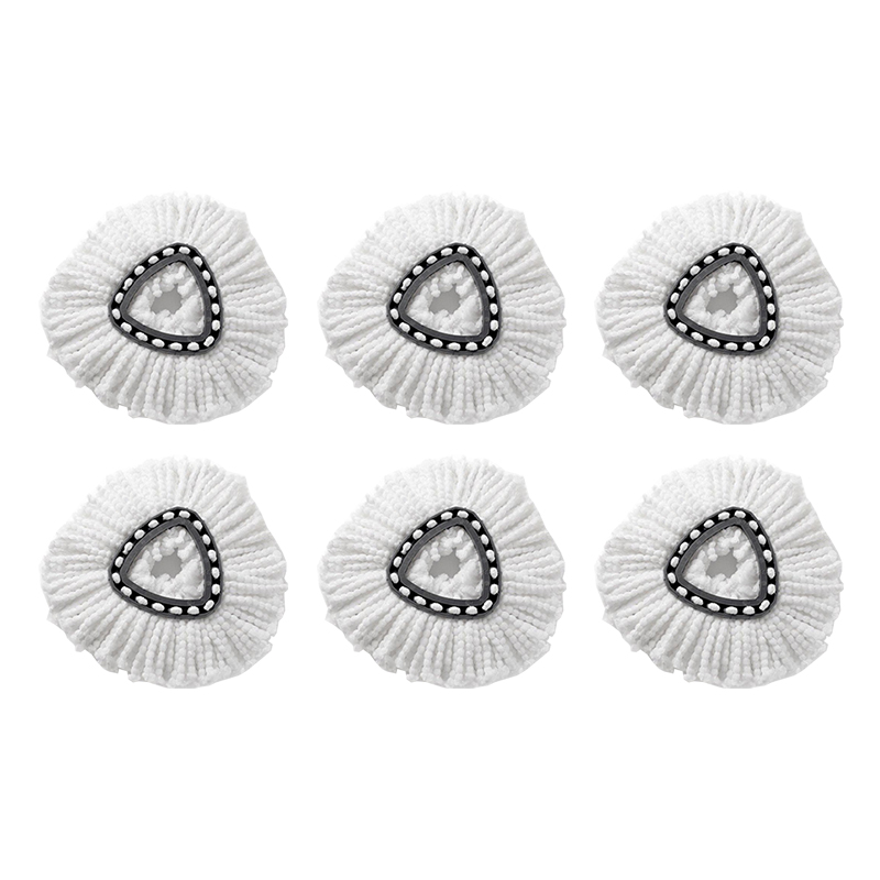 For O-cedar and Vileda EasyWring 1 Tank System Washable Mop Pad Triangle Rotating Mop Head Base Scrub Mop Brush Head Accessories: Dark Grey