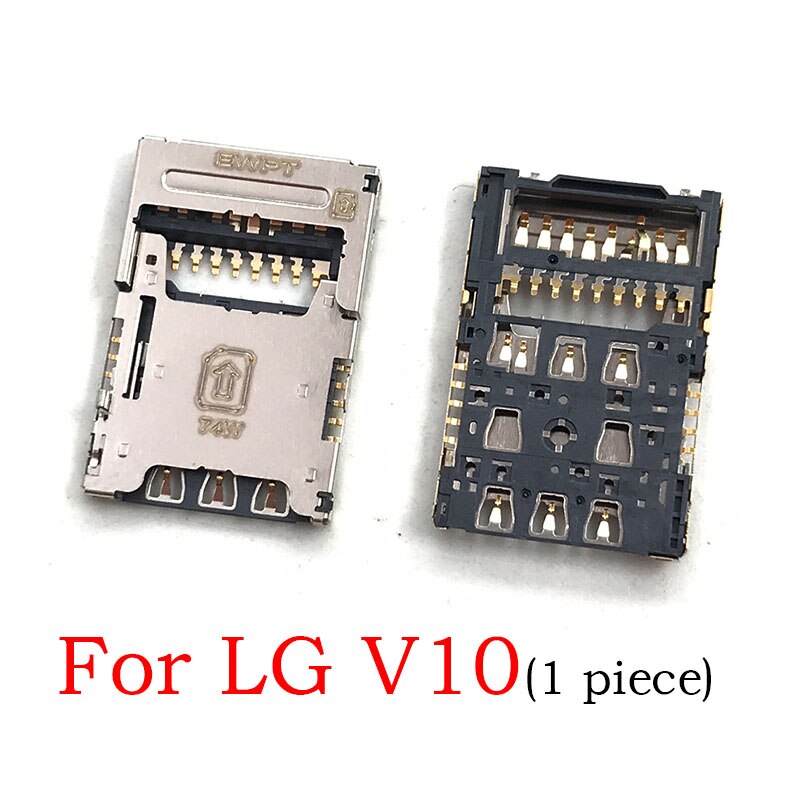 5 pièces/lot prise lecteur de carte Sim fente plateau Module support connecteur pour LG G3 G4 G5 G6 G7 V10 V30: For LG V10