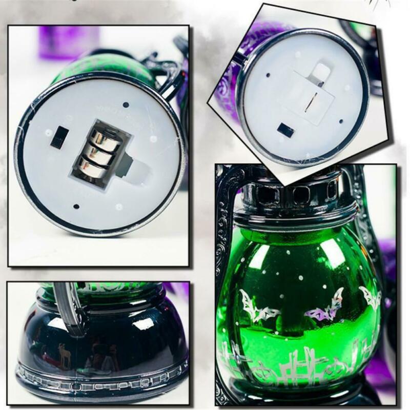 Halloween Hängen Party Licht Dekoration Laterne LED Lampe Schläger Skelette Hexe