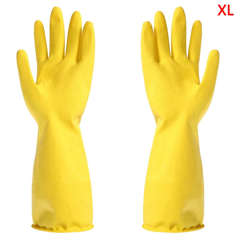 Guantes de silicona de manga larga, guantes para lavar la cocina, guantes para limpiar el hogar a prueba de agua de látex, además de guantes de lavado de PVC, Herramientas de limpieza: YLX