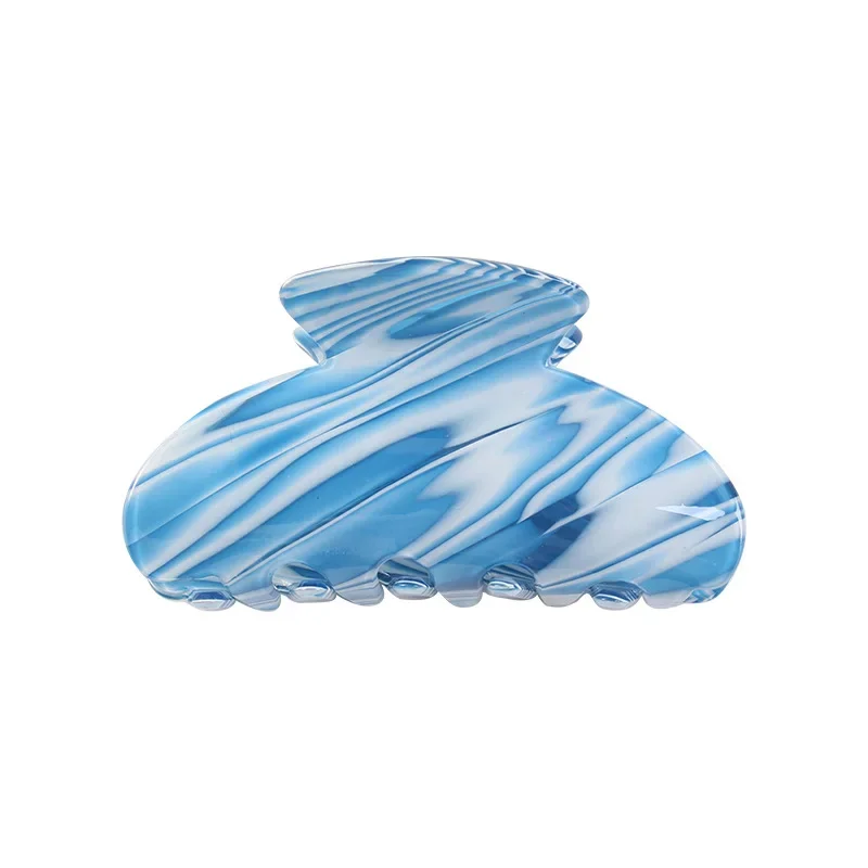 3.35 Inch Korean Style Acrylic Sheet Printing Hair Claw for Women ladies Crab Shaped Hair Clip Clamps Hair Jewelry