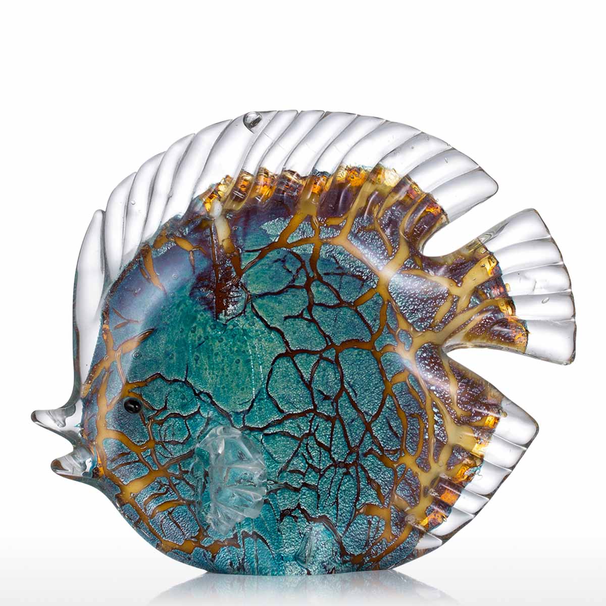 Multicolor Spotted Tropical Fish Delicate Glass Sc... – Vicedeal