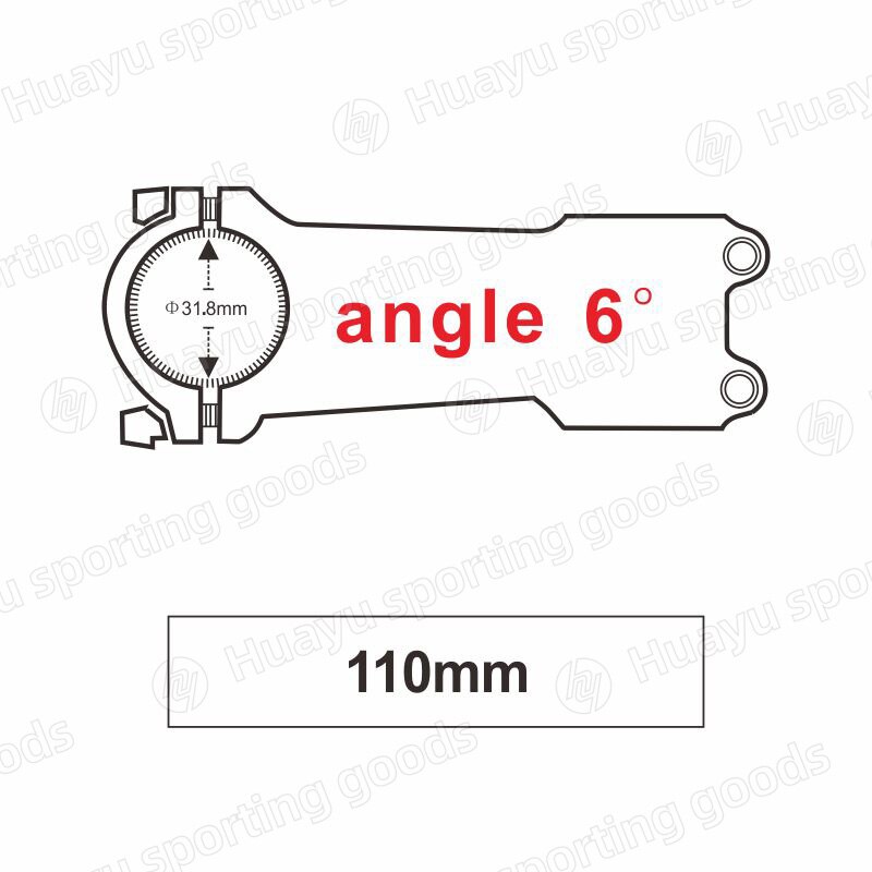 NEXT Bike Stem Bike Carbon Fiber Stem Bicycle Riser Stem MTB Road Bike 31.8mm Angle 6/17 Bicicleta Tallo Bicicleta potencia: 6 angle x 110mm