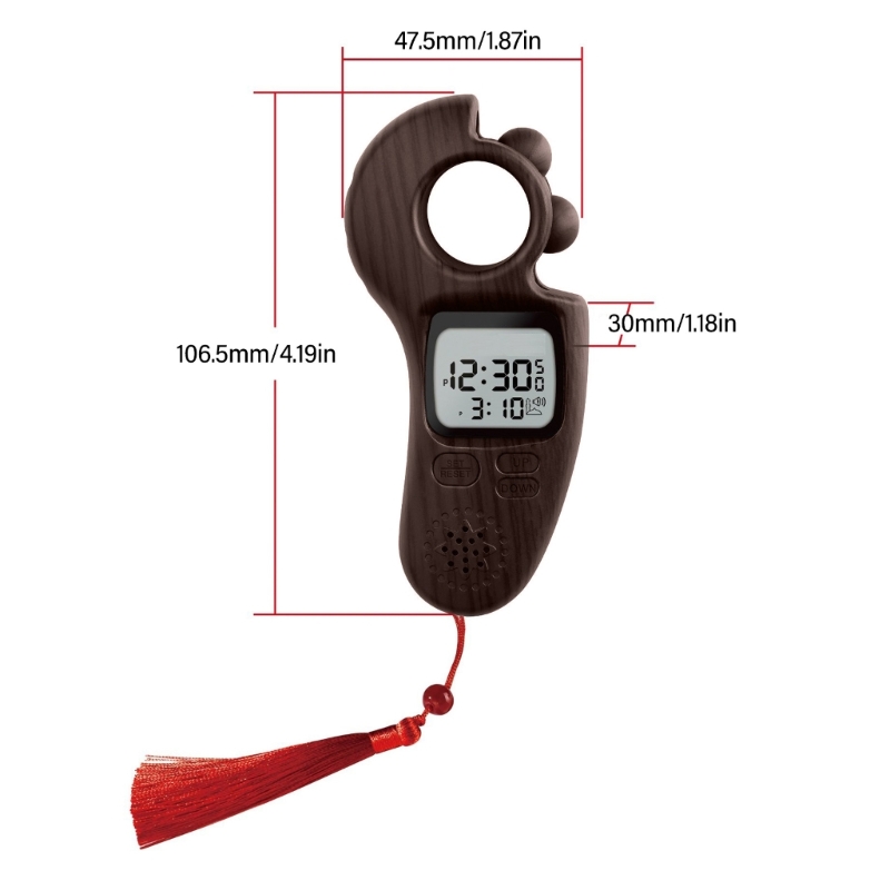 Elektronisk digital fingerräknare böneavslappningsverktyg dekompressionsenhet för islamiska troende