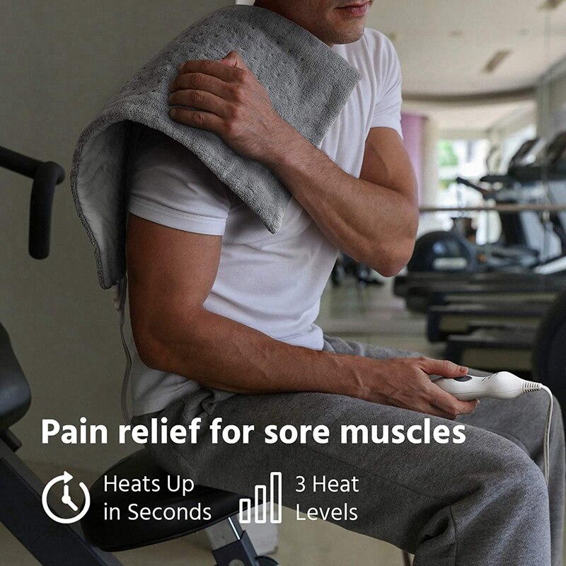 2X Extra Large Electric Heating Pad For Back Pain And Cramps Relief 12X24 Inch - For Moist &amp; Dry Therapy US Plug