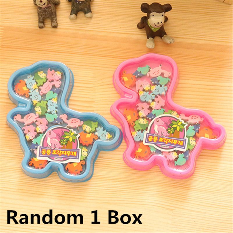 30+ Styles Cartoon Shape Rubber Eraser Cute Children Stationery School Supplies Rubber Eraser Correction Supplies Kids