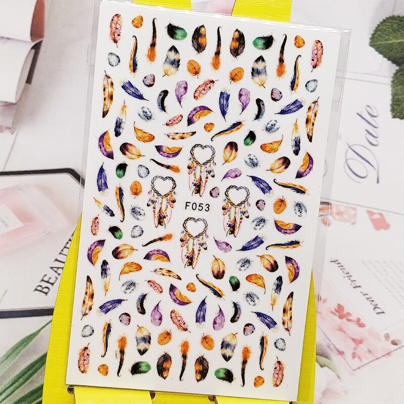 3D Aufkleber Für NäGel Anker Hai Rettungsring Entwürfe Nagel Kunst Dekorationen Folie Decals wickelt Manikübetreffend Zubehör Decoraciones: Lavendel