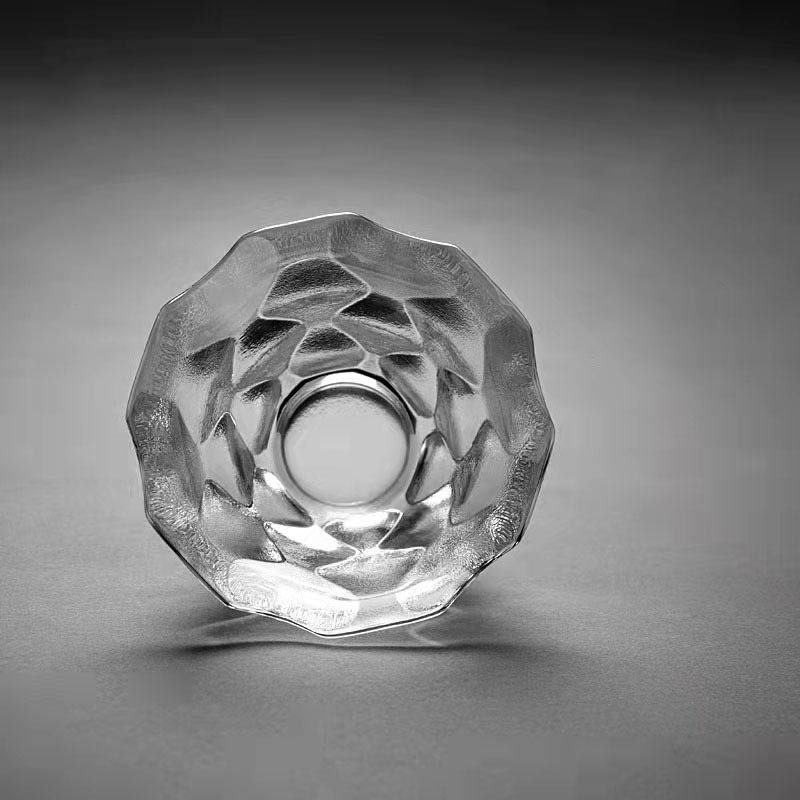 6Pcs Japanse Gehamerd Glas Kung Fu Thee Cup Transparant Kristal Sake Wijn Glas Whisky Borrelglas Thuis Bar Drinkware 50Ml