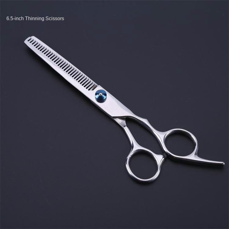 6 Inch 7 Pet Grooming Scissors Stainless Steel Cats Dogs Hair Seam Scissor Up and Down Curved Scissors Sharp Haircut Set: 6.5 tooth scissor