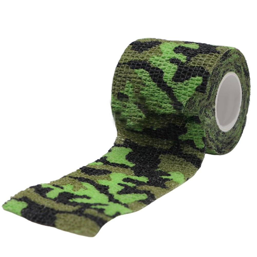 Handwerkzeug Camo Form Wiederverwendbare selbstklebende Camo Jagdgewehr bieten Isolierung Stoffband Wrap Polyester Tarnung Ausrüstung: Rosa