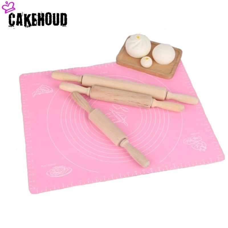 Cakehoud kök matlagningsverktyg klassiska träkavel baka kakor pizzanudlar barn mini bakrulle