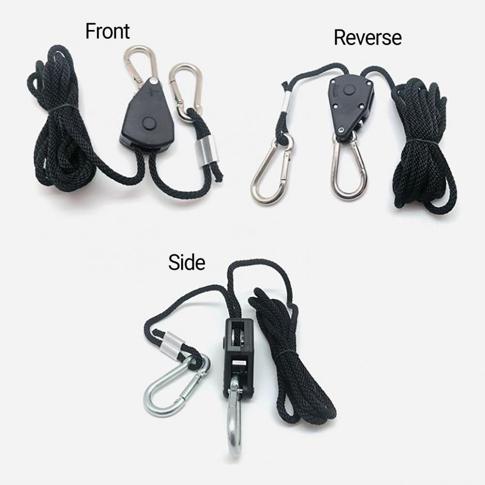 Strong Toughness 2Pcs Portable Outdoor Adjustable Lifting Rope High Density Tent Lifting Rope Reinforced for Camping