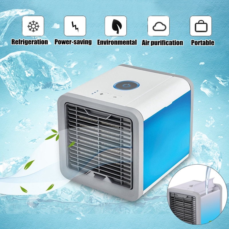 Mini Portable Air Conditioner Fan Personal Space Cooler The Quick Easy Way to Cool Any Space Home Office Desk Air Conditioning